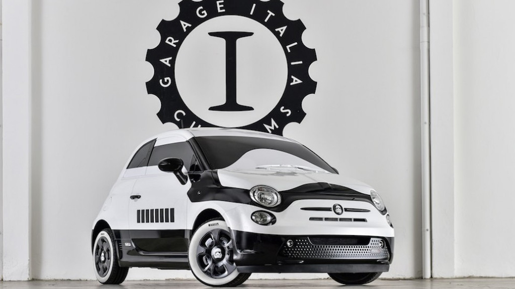 Fiat 500e Stormtrooper custom