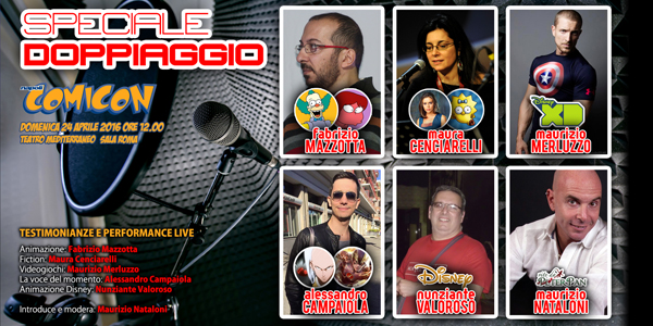 Speciale Doppiaggio – Napoli Comicon 2016