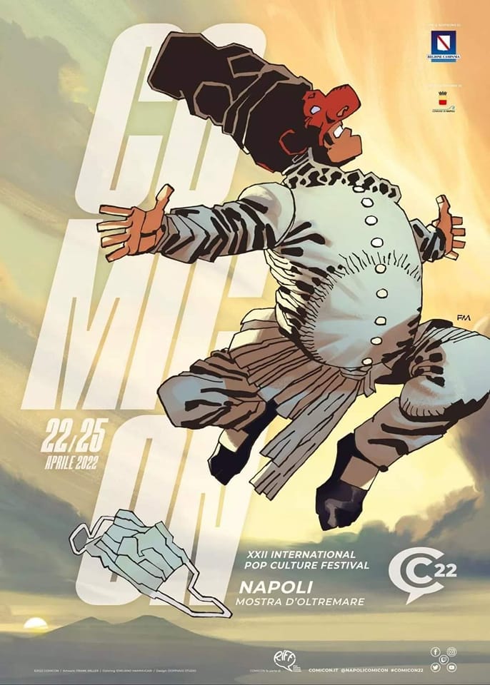 comicon 2022 - Locandina di Frank Miller